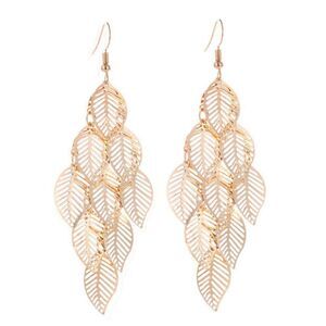 3For$20 Gold Multi-layer Hollow Leaf Earrings